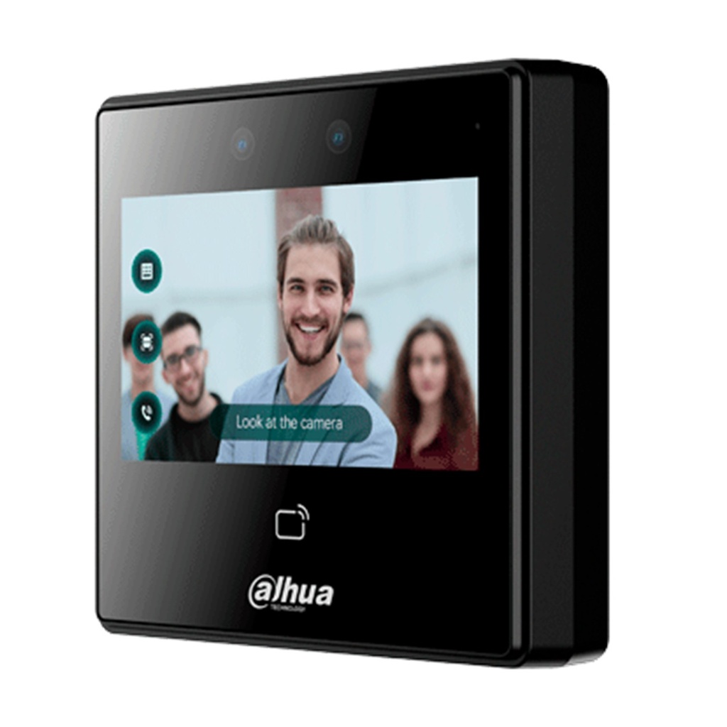[DHI-ASI3213A-W] Dahua - Control de Acceso con Pantalla de 4.3" y Reconocimiento Facial (3.000 Usuarios 3.000 Rostros 5.000 Tarjetas IC Mifare 3.000 Claves 300.000 Registros) Comunicación TCP/IP y Wi-Fi para Interiores [Serie FACT]