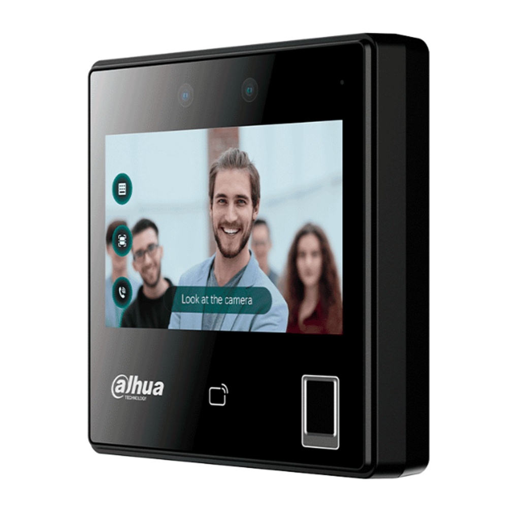 [DHI-ASI3214A-W] Dahua - Control de Acceso con Pantalla de 4.3" y Reconocimiento Facial (3.000 Usuarios 3.000 Rostros 5.000 Tarjetas IC Mifare 3.000 Claves 5.000 Huellas 300.000 Registros) Comunicación TCP/IP y Wi-Fi para Interiores [Serie FACT]
