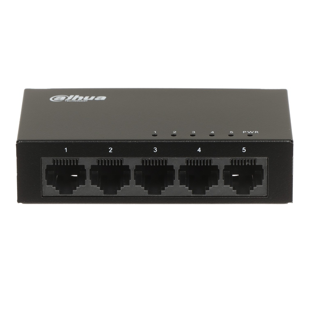 [DH-PFS3005-5GT-V2] Dahua - Switch para Escritorio con 5 Puertos (Gigabit) Carcasa Metalica [No Administrable]