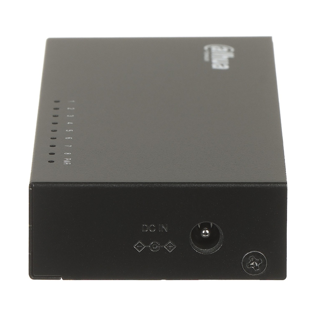 [DH-PFS3008-8GT-V2] Dahua - Switch para Escritorio con 8 Puertos (Gigabit) Carcasa Metalica [No Administrable]