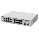 [CSS318-16G-2S+IN] Mikrotik - Switch MikroTik con 16 Puertos Gigabit Ethernet 2 Puertos SFP+ 10G Filtrado MAC y VLANs SwOS Configuración Web