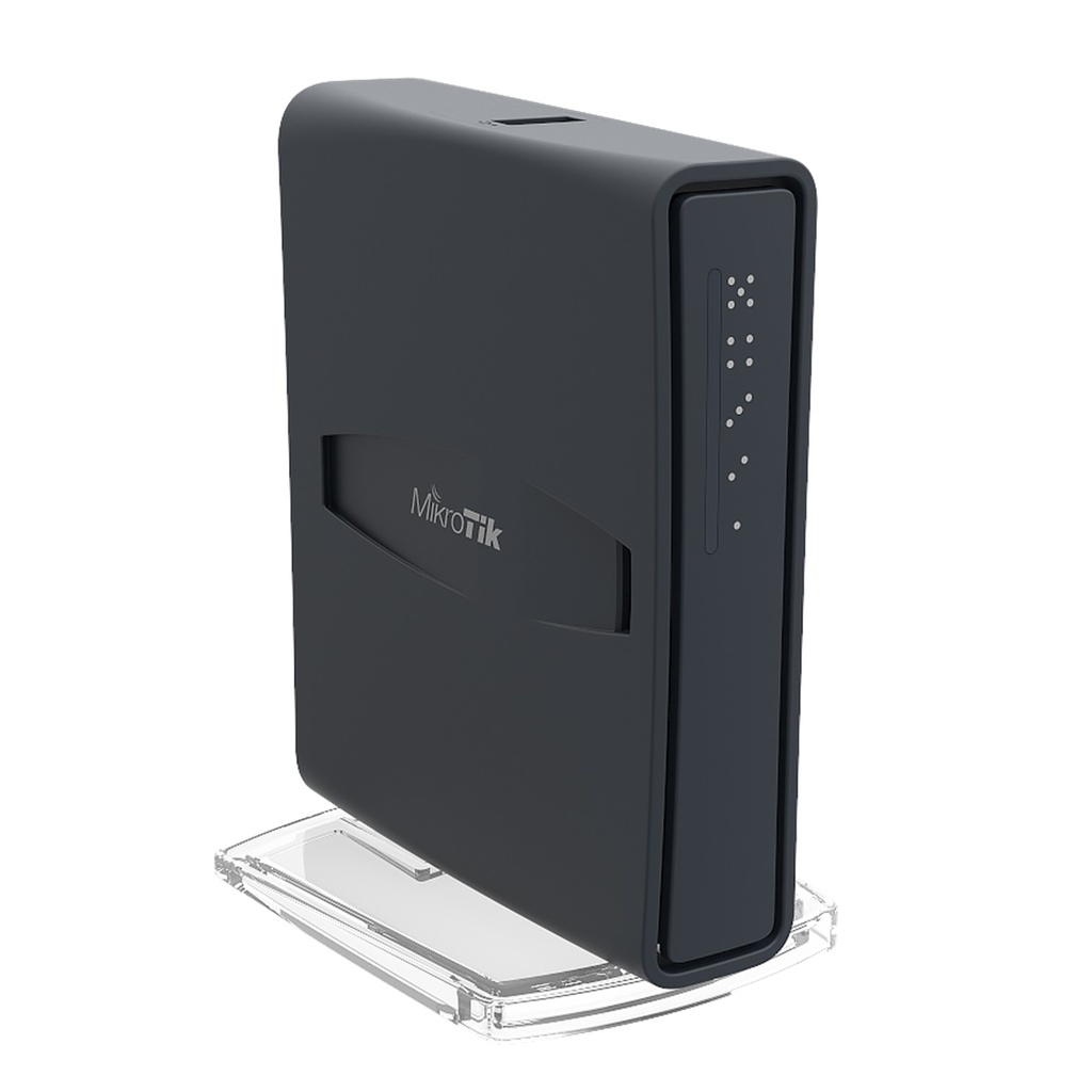 [RB952Ui-5ac2nD-TC] Mikrotik - (hAP ac lite Tower) 5 Puertos Fast Ethernet WiFi Doble Banda 802.11ac Base Tipo Torre