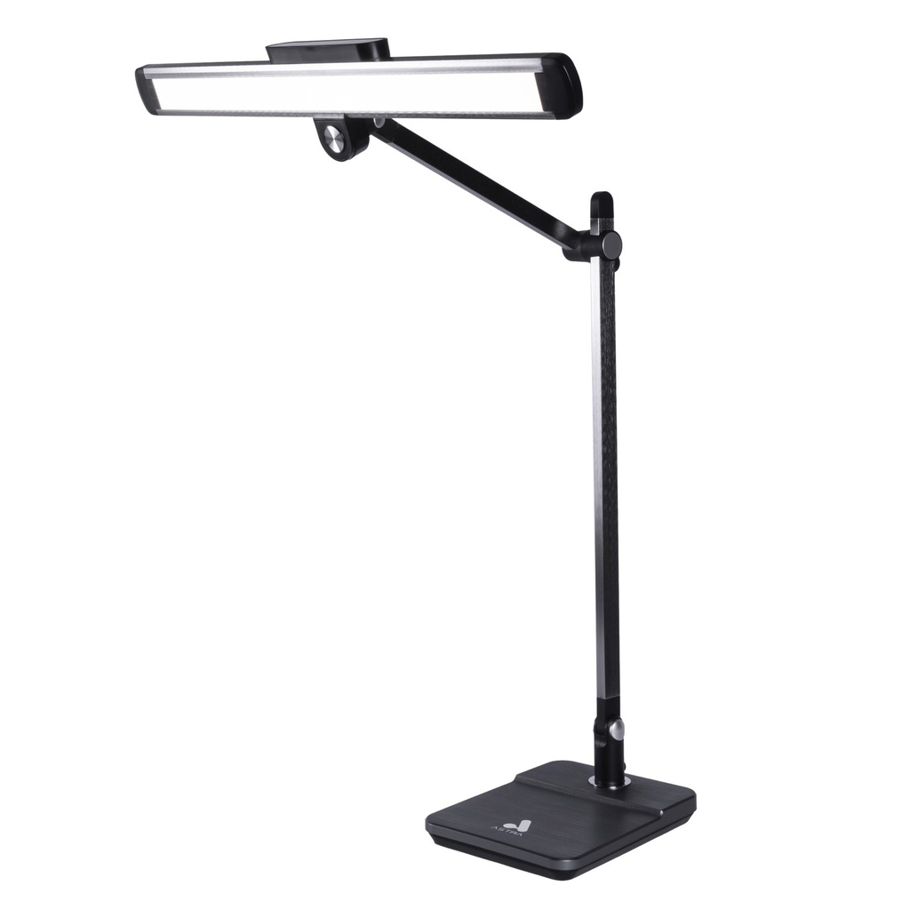 [BL1321] Astra - Lámpara LED de Escritorio Alámbrica con Reloj Digital [Negra]