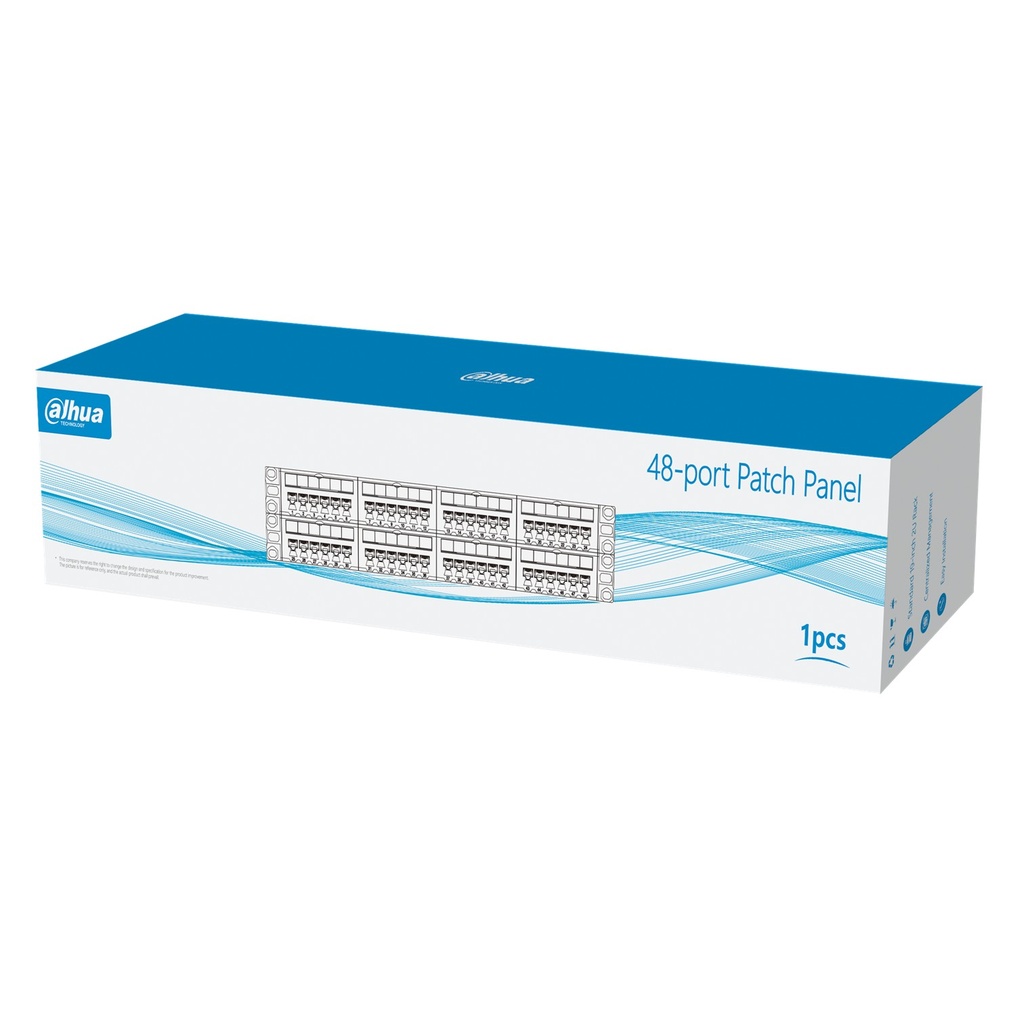 [DH-PFM3973M-48] Dahua - Patch Panel para Montaje en Rack Modular 48 Puertos 2U 19" (Vacio)