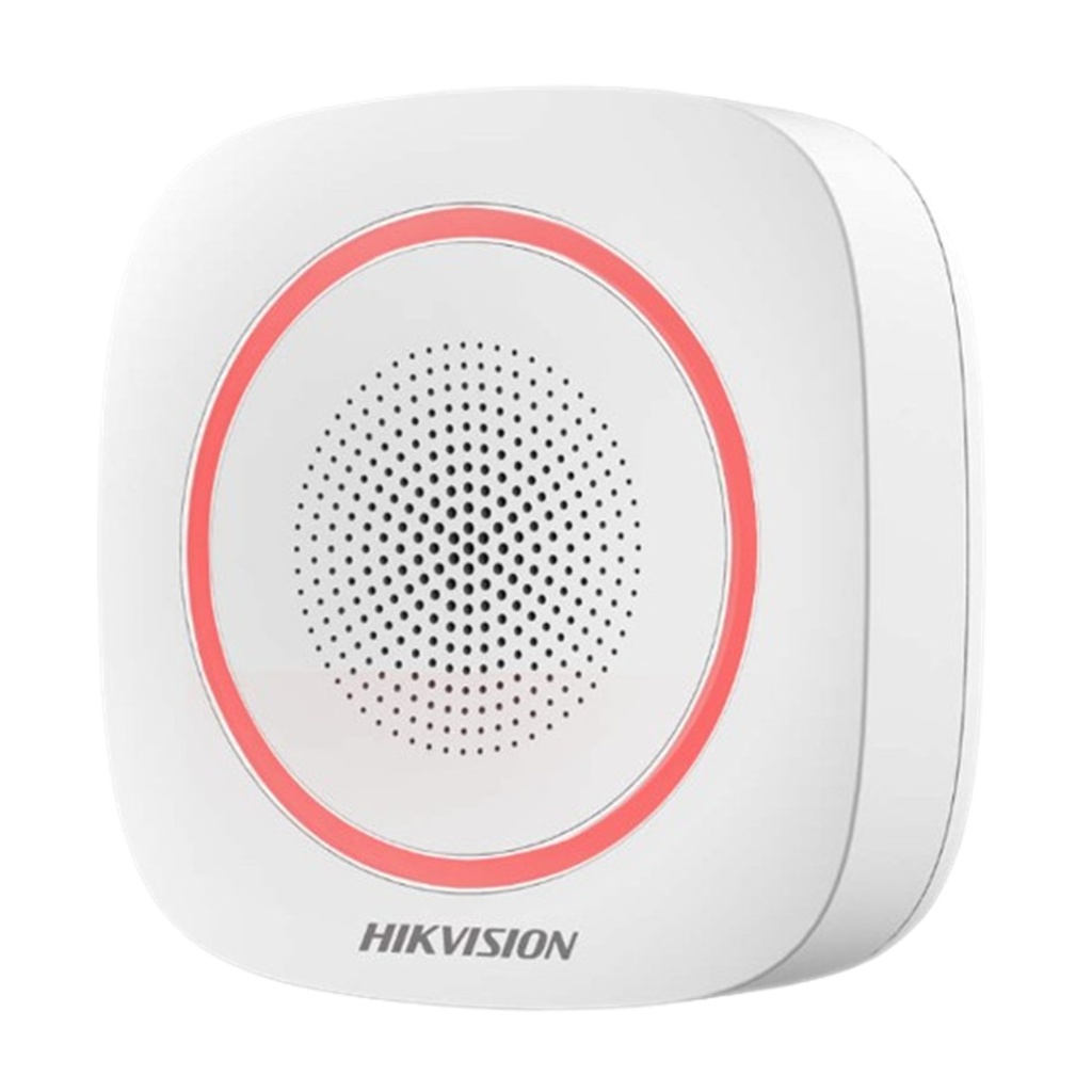 [DS-PS1-I-WB(B)(O-STD)/Red] Hikvision - Sirena Inalámbrica Interior 110 dB AXPRO