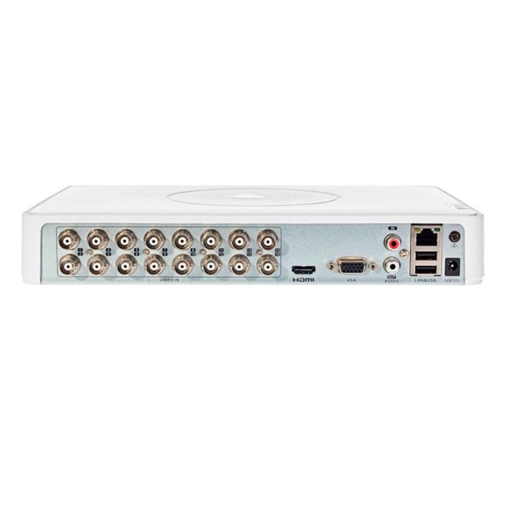 [iDS-7116HQHI-M1/S(STD)(F)] Hikvision - DVR 3K [5MP] Pentahibrido AcuSense 16 Canales TurboHD + 2 Canales IP