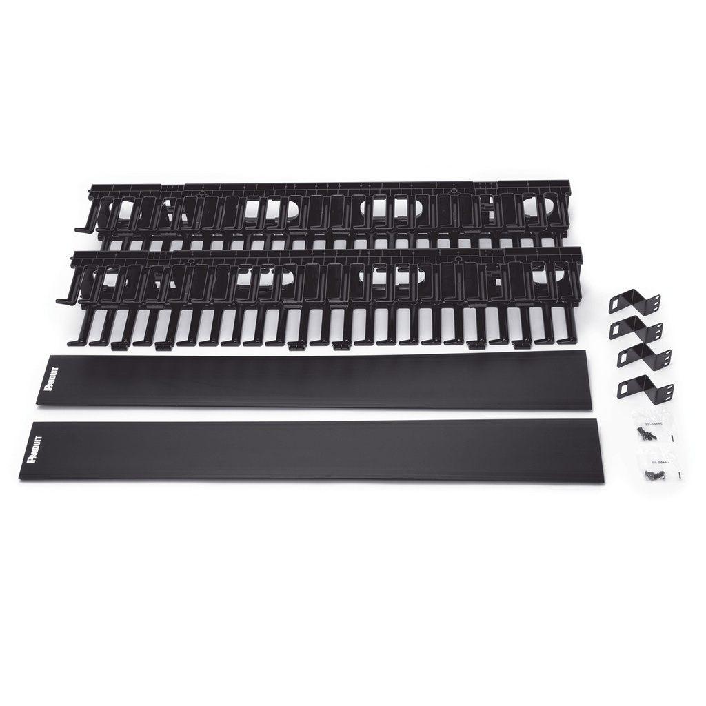 [WMPV45E] Panduit - Organizador de Cables Vertical Doble PVC 45U 124x2134x124mm NetRunner