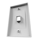 [AW161NXT01] Nexxt - Face Plate Placa Frontal de Pared para Keystone 1 Puerto [Blanco]