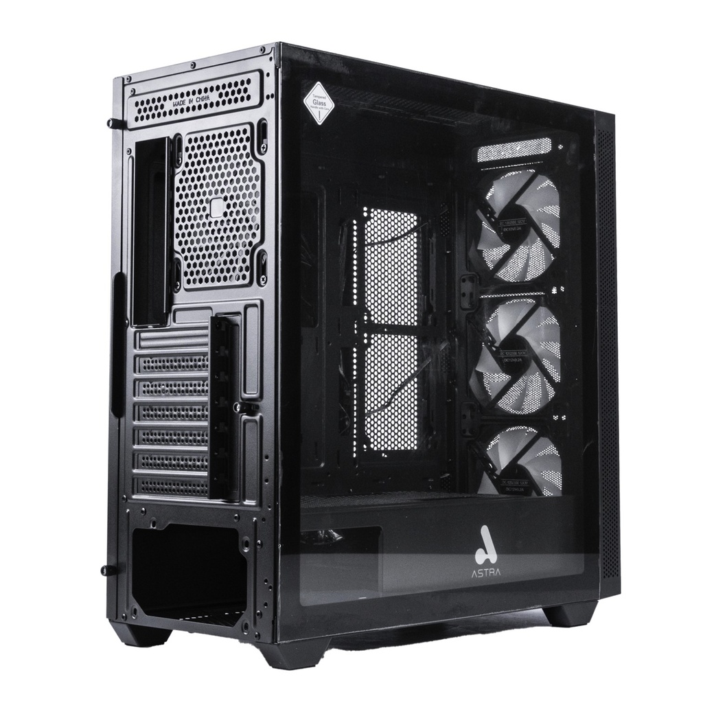 [ASE622] Astra - Case Gaming 3 FAN RGB  [Negro]