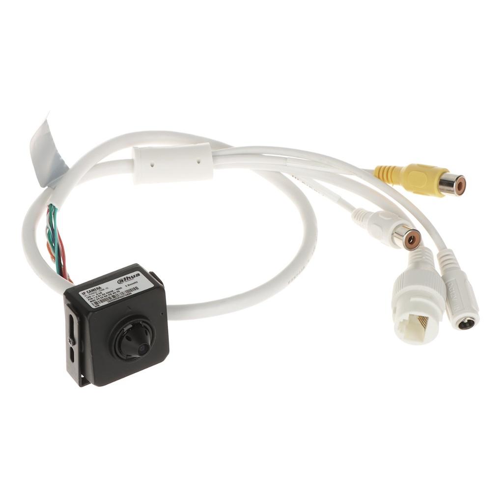 [DH-IPC-HUM4231SP-L4-0280B-S3] Dahua - Cámara de Red Pinhole de Lente Fijo de 2 MP Sensor CMOS de 1/3 de pulgada Resolución de 1920 x 1080 a 30 fps Compresión H.265 Amplio Rango Dinámico WDR de 120 dB Micrófono Integrado Entrada y Salida de Audio...