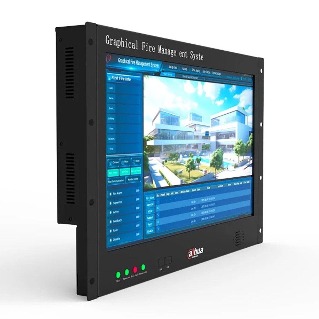 [DHI-HY-1101] Dahua - Sistema de Gestión Gráfica de Incendios Pantalla TFT-LCD de 18.5 Pulgadas Interfaz Ethernet Dual Interfaz RS-485 Interfaz RS-232 Interfaz CAN Alimentación de 24 VCC Capacidad de 10000 Registros de Eventos Carcasa... [WisuAlarm]