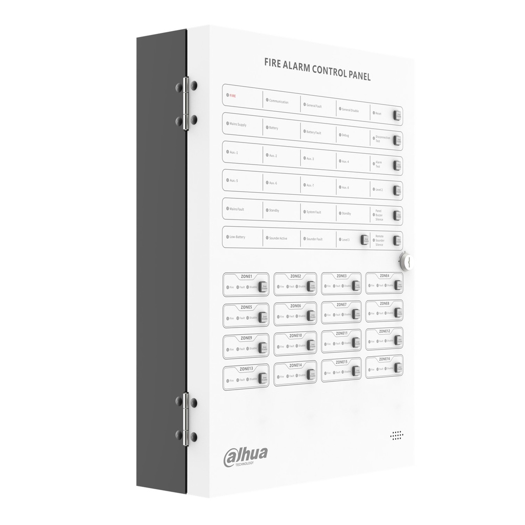 [DHI-HY-C102-16] Dahua - Panel de Control de Alarma Contra Incendios Convencional de 16 Zonas Interfaz Ethernet Interfaz RS-485 Registro de Eventos Históricos Alimentación principal de 90 VCA a 270 VCA Soporte de Plataforma Cloud... [Convencional]