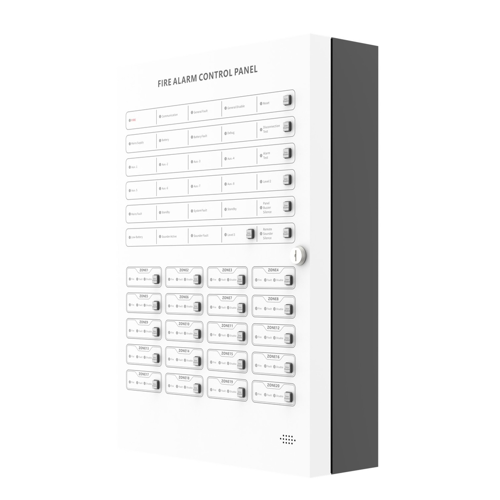 [DHI-HY-C102-20] Dahua - Panel de Control de Alarma Contra Incendios Convencional de 20 Zonas Interfaz Ethernet Interfaz RS-485 Alimentación principal de 90 VCA a 270 VCA Capacidad de hasta 32 detectores por zona Soporta gestión... [Convencional]