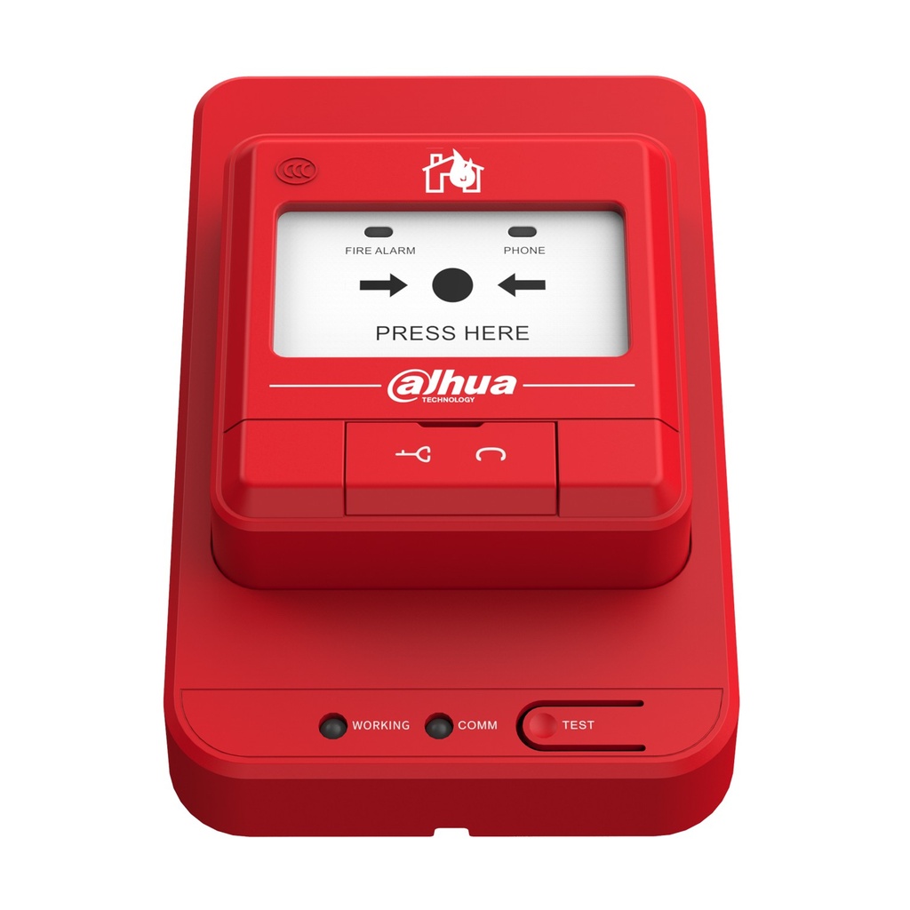 [DHI-HY-L121] Dahua - Pulsador de Alarma Manual Direccionable LoRa Inalámbrico Comunicación LoRa Distancia de comunicación hasta 1500 metros en espacio libre Salida de alarma por transmisión RF Indicador LED de alarma falla y espera... [WisuAlarm]