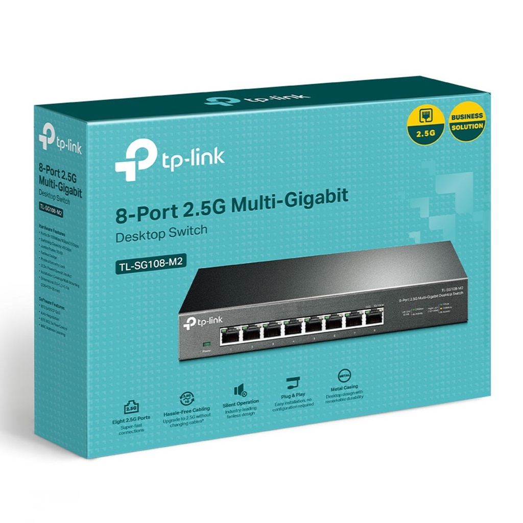 [TL-SG108-M2] TP-Link - Switch de Escritorio de 8 Puertos a 2.5 Gigabit
