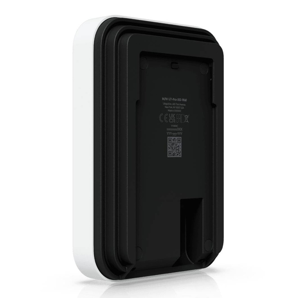 [U7-Pro-XG-Wall] Ubiquiti - Punto de Acceso Tribanda para Interiores con Soporte 6 GHz Cobertura de hasta 140 metros Capacidad para Hasta 300 Usuarios y Puerto 10 GbE