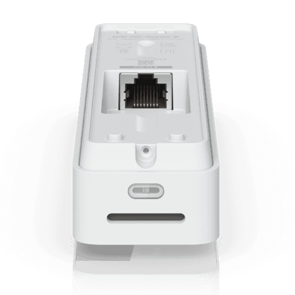 [UVC-Doorbell-Lite-W] Ubiquiti - Videoportero Compacto [5Mp] PoE con Visión Nocturna IR Audio Bidireccional y Diseño Resistente al Clima [Blanco]