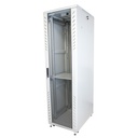 [AS6842-VDM/600x800-RAL7035] Onlink - Rack de Piso [42U] Cerrado 600x800x2054mm con Puerta Frontal de Vidrio y Doble Puerta Trasera de Malla [Gris Luminoso]
