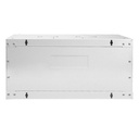 [WM6404-450-RAL7035] Onlink - Rack de Pared [4U] Cerrado Fijo 600x450x280mm con 3 Cerraduras y Puerta de Vidrio [Gris Luminoso]