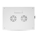[WM6404-450-RAL7035] Onlink - Rack de Pared [4U] Cerrado Fijo 600x450x280mm con 3 Cerraduras y Puerta de Vidrio [Gris Luminoso]
