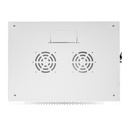 [WM6418-450-RAL7035] Onlink - Rack de Pared [18U] Cerrado Fijo 600x450x901mm con 3 Cerraduras y Puerta de Vidrio [Gris Luminoso]