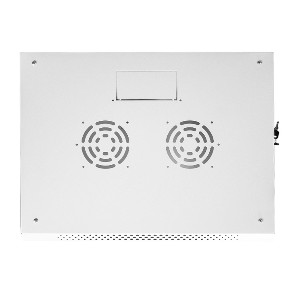 [WM6415-450-RAL7035] Onlink - Rack de Pared [15U] Cerrado Fijo 600x450x769mm con 3 Cerraduras y Puerta de Vidrio [Gris Luminoso]