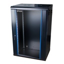 [WM6415-450-BLACK] Onlink - Rack de Pared [15U] Cerrado Fijo 600x450x769mm con 3 Cerraduras y Puerta de Vidrio [Negro]