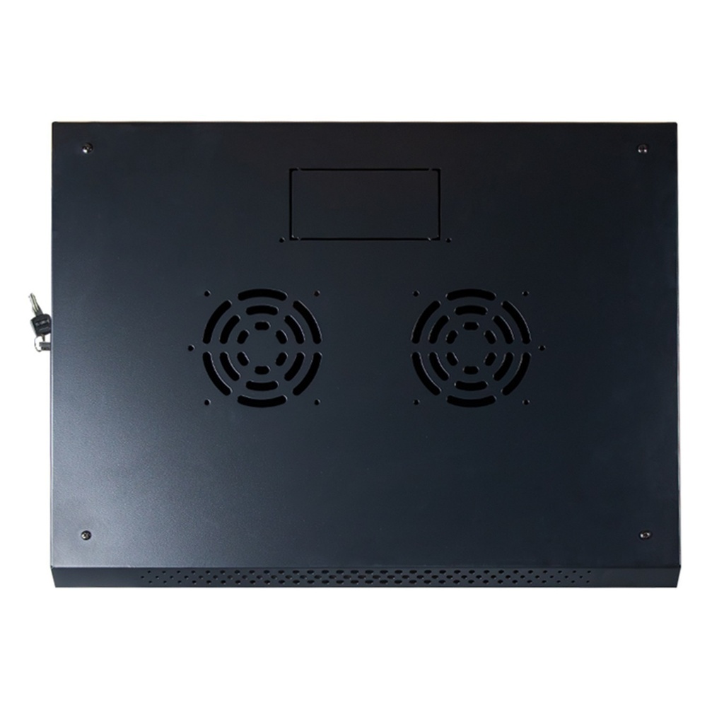 [WM6415-450-BLACK] Onlink - Rack de Pared [15U] Cerrado Fijo 600x450x769mm con 3 Cerraduras y Puerta de Vidrio [Negro]