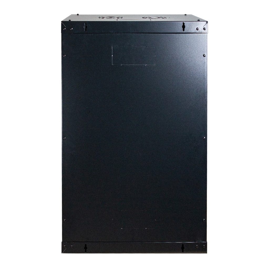 [WM6418-450-BLACK] Onlink - Rack de Pared [18U] Cerrado Fijo 600x450x901mm con 3 Cerraduras y Puerta de Vidrio [Negro]