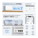[HALO-H25BE-2PACK] Mercusys - Sistema WiFi Mesh Total para el Hogar BE3600 WiFi7 [2 Unidades]
