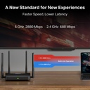 [MR25BE] Mercusys - Router Inalambrico WiFi Doble Banda BE3600 WiFi7