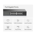 [MS116GS] Mercusys - Switch de Escritorio/Rack de 16 Puertos Gigabit