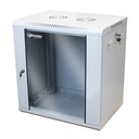 [WM6412-450-RAL7035] Onlink - Rack de Pared [12U] Cerrado Fijo 600x450x635mm con 3 Cerraduras y Puerta de Vidrio [Gris Luminoso]