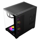 [CG85X-BK] Fantech - Case Lumina Mid Tower+ 6 Fans [Negro]