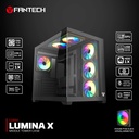 [CG85X-BK] Fantech - Case Lumina Mid Tower+ 6 Fans [Negro]