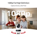 [MC200] Mercusys - Cámara Wi-Fi 1080p Full HD de 360 con Detección inteligente Audio Bidreccional Visión Nocturna