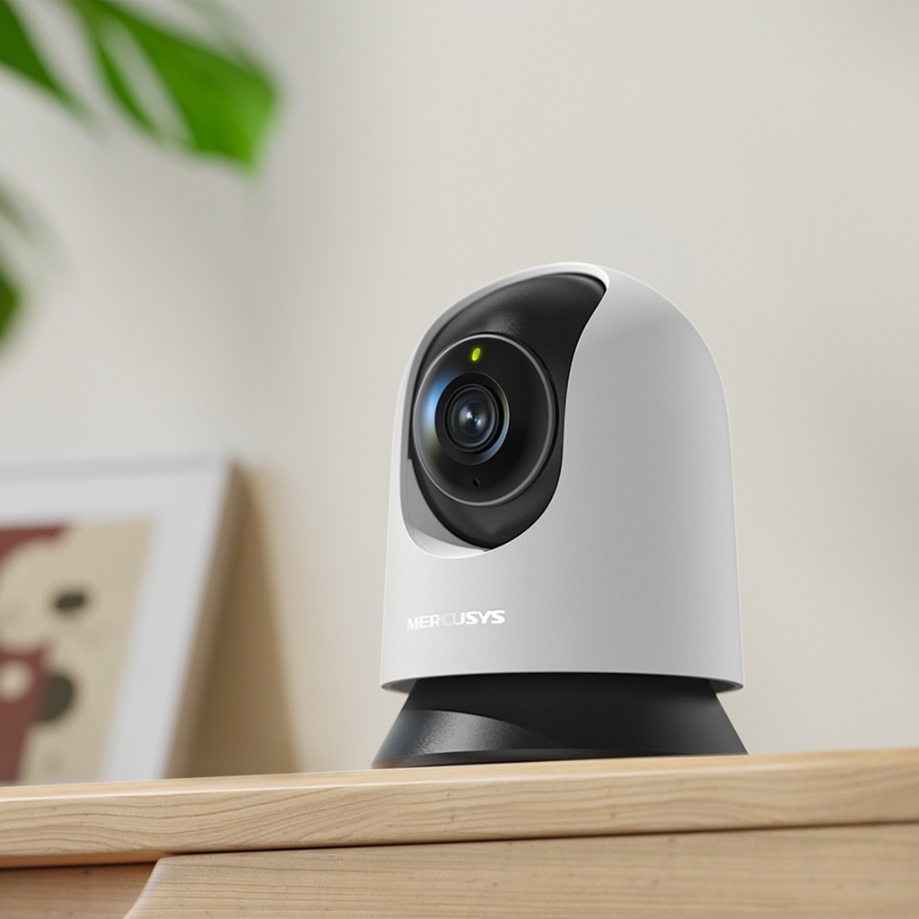 [MC210] Mercusys - Cámara Wi-Fi 2K 3MP de 360 con Detección inteligente Audio Bidreccional Visión Nocturna