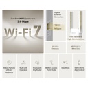 [ME25BE] Mercusys - Extensor de Rango/Alcance Wi-Fi 7 Doble Banda BE3600