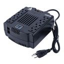 [ASRV1200VA] Astra - Regulador Automático de Voltaje 120V 1200VA/600W [8] x Tomas y [2] x USB-A