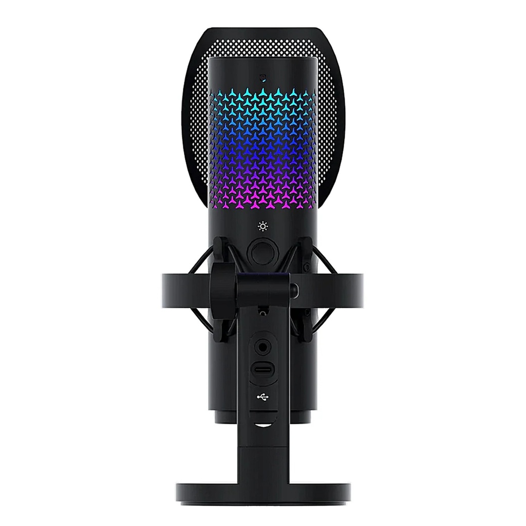 [WFM1-BK] Fantech - Micrófono Gamer RGB Resono Inalámbrico [Negro]