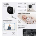 [C100] TP-Link - Cámara Wi-Fi 1080p Full HD con Detección de Movimiento Audio Bidreccional Visión Nocturna [Tapo]