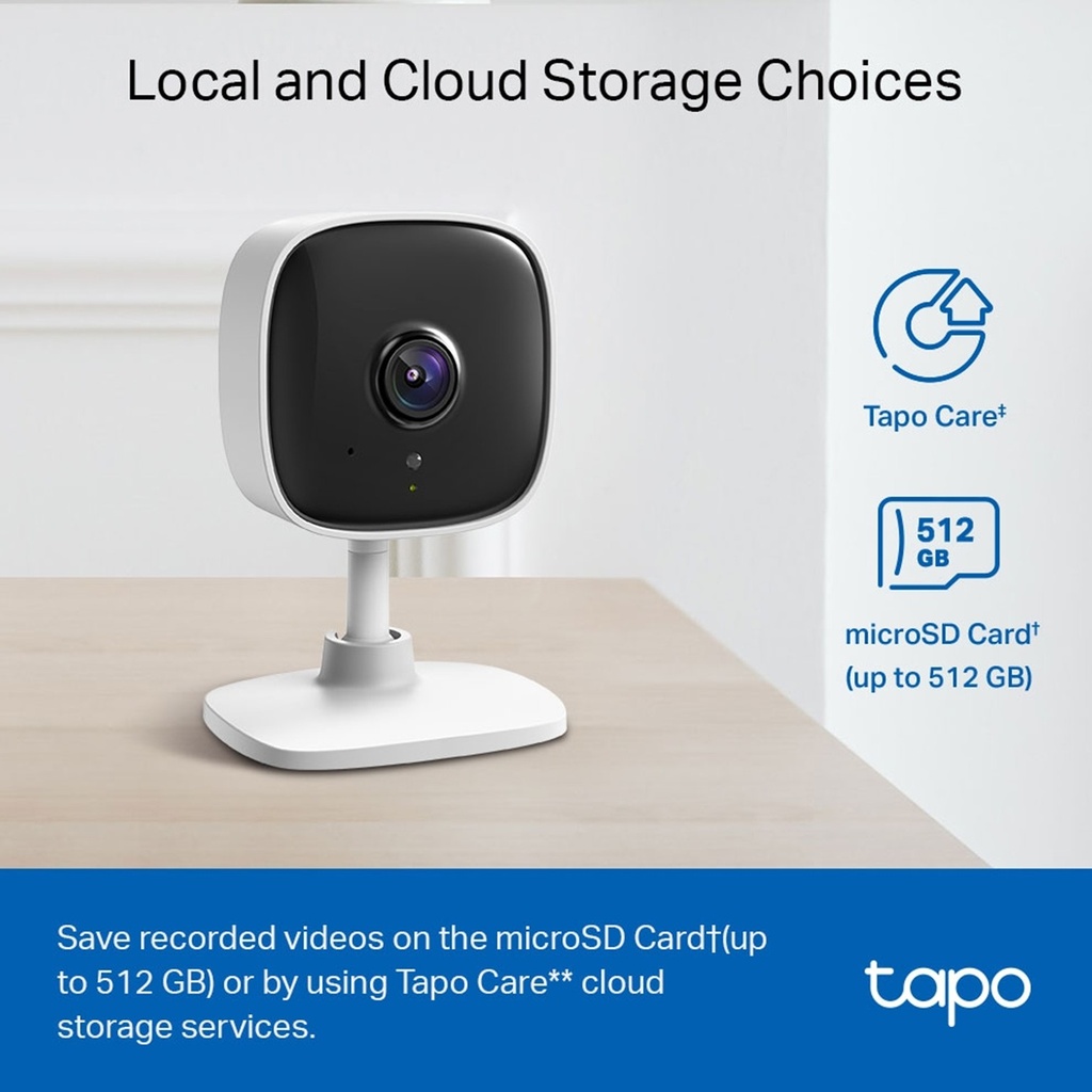 [C100] TP-Link - Cámara Wi-Fi 1080p Full HD con Detección de Movimiento Audio Bidreccional Visión Nocturna [Tapo]