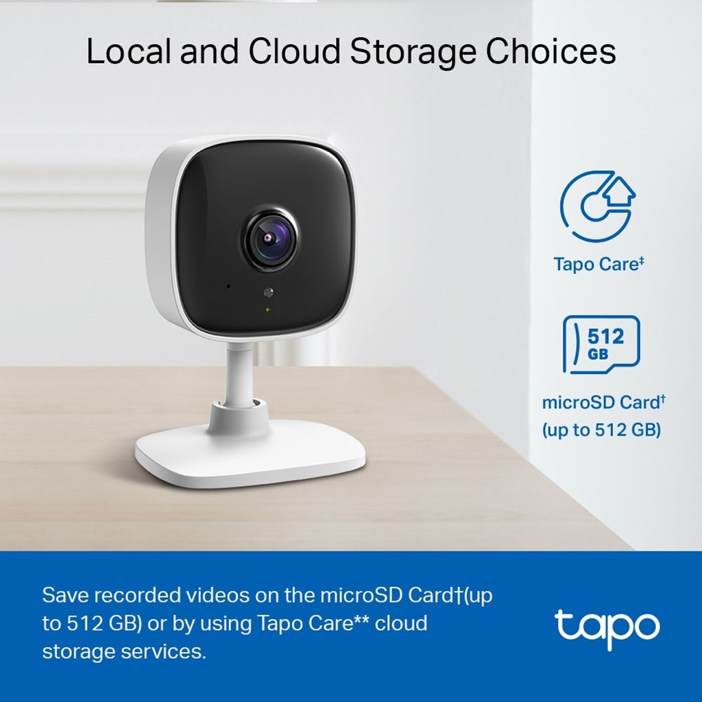 [C110] TP-Link - Cámara Wi-Fi 3MP con Detección de Movimiento Audio Bidreccional Visión Nocturna [Tapo]