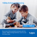 [C200] TP-Link - Cámara Wi-Fi 1080p Full HD de 360 Grados Giro e Inclinación con Detección por IA Audio Bidreccional Visión Nocturna [Tapo]