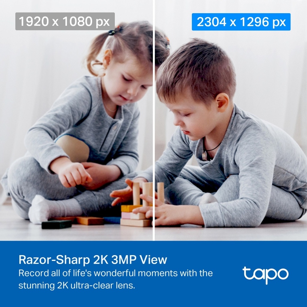 [C210] TP-Link - Cámara Wi-Fi 2K 3MP de 360 Grados con Vista Detección IA Audio Bidreccional Visión Nocturna [Tapo]