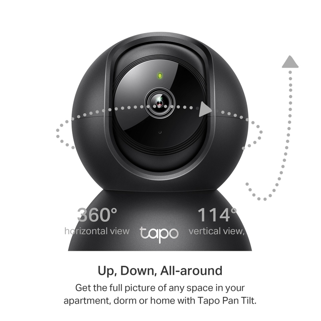 [C211] TP-Link - Cámara Wi-Fi 2K 3MP de 360 Grados con Detección por IA y Llanto de Bebé Audio Bidreccional Visión Nocturna [Tapo]