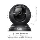 [C211] TP-Link - Cámara Wi-Fi 2K 3MP de 360 Grados con Detección por IA y Llanto de Bebé Audio Bidreccional Visión Nocturna [Tapo]