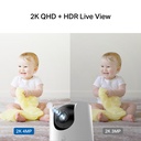 [C225] TP-Link - Cámara Wi-Fi 2K QHD de 360 Grados con Modo Infrarrojo Invisible y Detección IA Audio Bidreccional Visión Nocturna [Tapo]