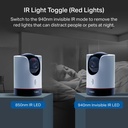 [C225] TP-Link - Cámara Wi-Fi 2K QHD de 360 Grados con Modo Infrarrojo Invisible y Detección IA Audio Bidreccional Visión Nocturna [Tapo]