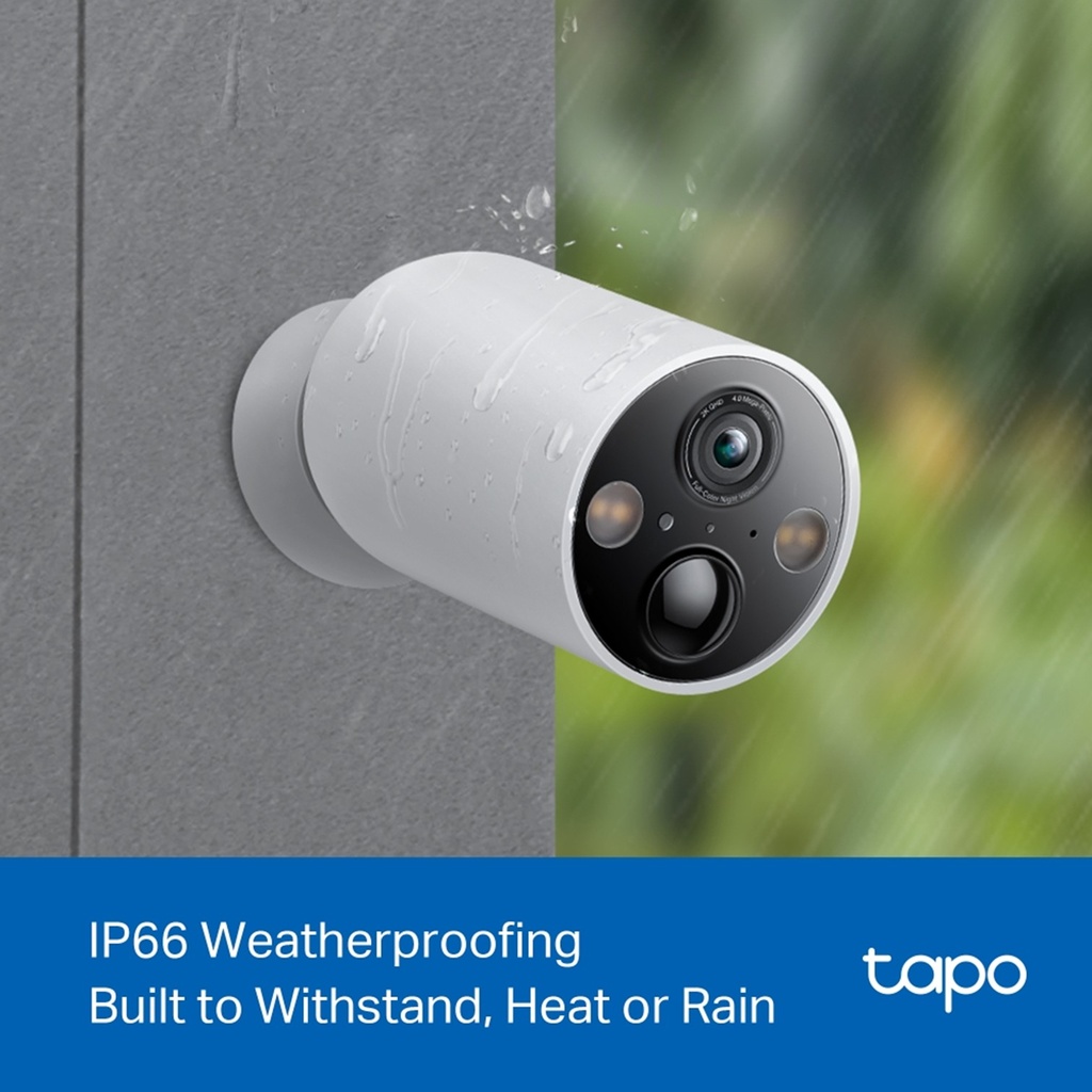 [C425] TP-Link - Cámara de Vigilancia Wi-Fi 2K QHD 4MP para Exterior con Batería Recargable y Detección IA Avanzada [Tapo]